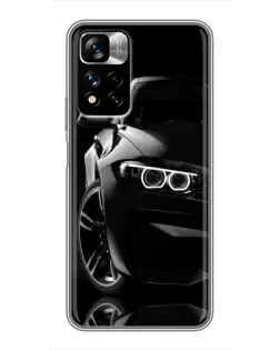 Чехол для Xiaomi Redmi Note 11 Pro Plus с картинкой «Черная BMW — профиль» Чехол для Xiaomi Redmi Note 11 Pro Plus с картинкой «Черная BMW — профиль»