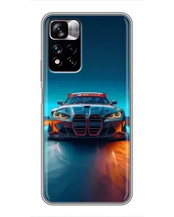 Чехол для Xiaomi Redmi Note 11 Pro Plus с картинкой «BMW — огни неона» Чехол для Xiaomi Redmi Note 11 Pro Plus с картинкой «BMW — огни неона»