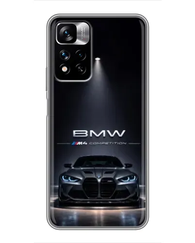 Чехол для Xiaomi Redmi Note 11 Pro Plus с картинкой «BMW сквозь ночной город» Чехол для Xiaomi Redmi Note 11 Pro Plus с картинкой «BMW сквозь ночной город»