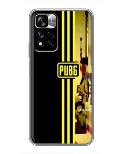 Чехол для Xiaomi Redmi Note 11 Pro Plus с картинкой «PUBG — камуфляжный шлем»