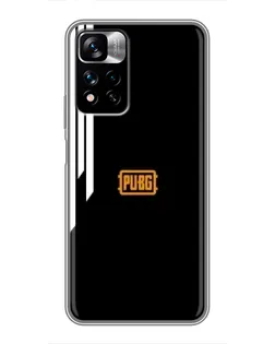 Чехол для Xiaomi Redmi Note 11 Pro Plus с картинкой «PUBG — вертикальные линии»