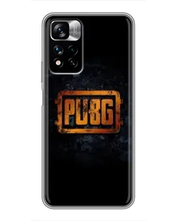 Чехол для Xiaomi Redmi Note 11 Pro Plus с картинкой «PUBG — золотой логотип»