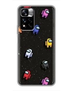Чехол для Xiaomi Redmi Note 11 Pro Plus с картинкой «Космический паттерн Among Us» Чехол для Xiaomi Redmi Note 11 Pro Plus с картинкой «Космический паттерн Among Us»