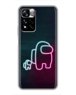 Чехол для Xiaomi Redmi Note 11 Pro Plus с картинкой «Among Us неон-арт» Чехол для Xiaomi Redmi Note 11 Pro Plus с картинкой «Among Us неон-арт»