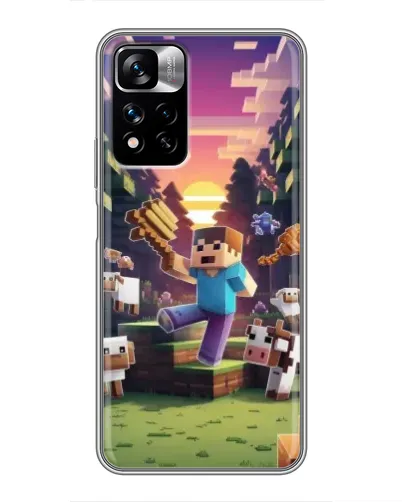Чехол для Xiaomi Redmi Note 11 Pro Plus с картинкой «Стив на ферме» Чехол для Xiaomi Redmi Note 11 Pro Plus с картинкой «Стив на ферме»