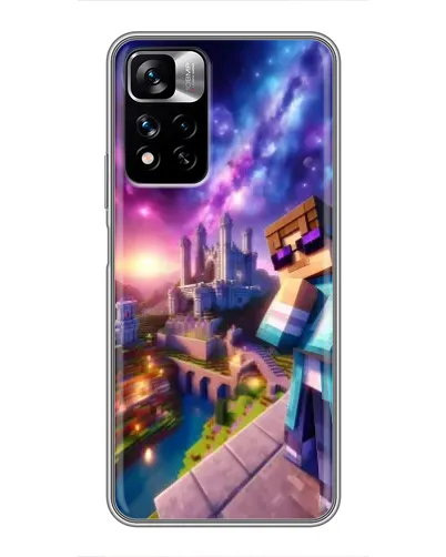 Чехол для Xiaomi Redmi Note 11 Pro Plus с картинкой «Стив и космос» Чехол для Xiaomi Redmi Note 11 Pro Plus с картинкой «Стив и космос»
