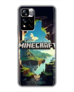 Чохол для Xiaomi Redmi Note 11 Pro Plus з картинкою «Печера Майнкрафт»