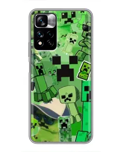 Чохол для Xiaomi Redmi Note 11 Pro Plus з картинкою «Кріпери Minecraft»
