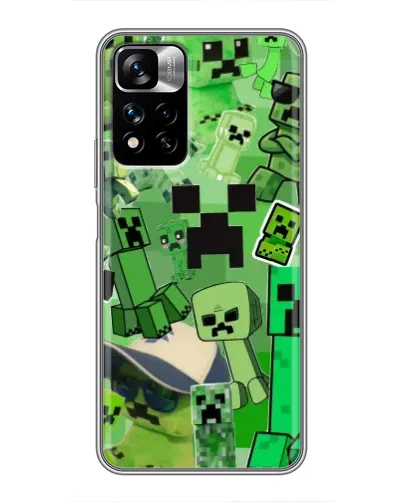 Чехол для Xiaomi Redmi Note 11 Pro Plus с картинкой «Криперы Minecraft» Чехол для Xiaomi Redmi Note 11 Pro Plus с картинкой «Криперы Minecraft»