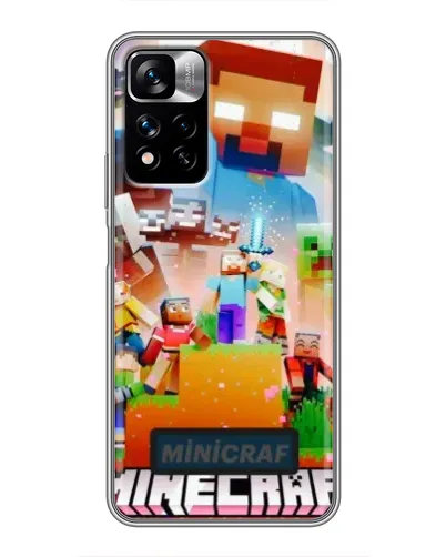 Чехол для Xiaomi Redmi Note 11 Pro Plus с картинкой «Minecraft герои игры» Чехол для Xiaomi Redmi Note 11 Pro Plus с картинкой «Minecraft герои игры»