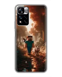 Чохол для Xiaomi Redmi Note 11 Pro Plus з картинкою «Стів у лісі»