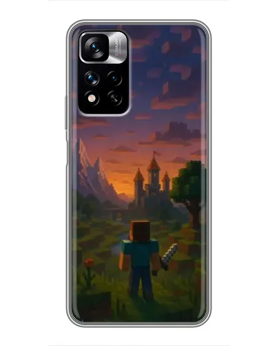 Чехол для Xiaomi Redmi Note 11 Pro Plus с картинкой «Стив у башни» Чехол для Xiaomi Redmi Note 11 Pro Plus с картинкой «Стив у башни»