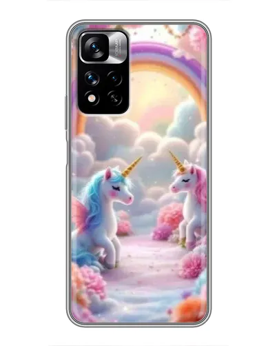 Чехол для Xiaomi Redmi Note 11 Pro Plus с картинкой «Радуга и единороги» Чехол для Xiaomi Redmi Note 11 Pro Plus с картинкой «Радуга и единороги»