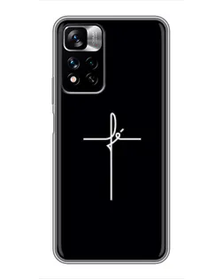 Чехол для Xiaomi Redmi Note 11 Pro Plus с картинкой «Тонкий крест»