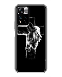 Чехол для Xiaomi Redmi Note 11 Pro Plus с картинкой «Сияющий крест Jesus»
