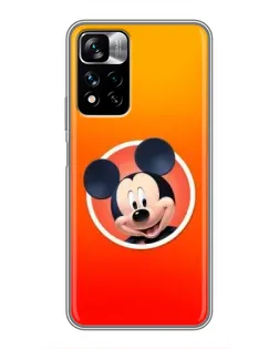 Чехол для Xiaomi Redmi Note 11 Pro Plus с картинкой «Mickey в круге»