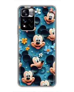 Чехол для Xiaomi Redmi Note 11 Pro Plus с картинкой «Паттерн Микки и Минни»