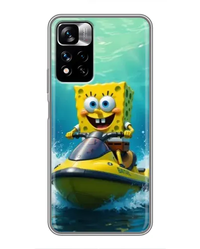 Чехол для Xiaomi Redmi Note 11 Pro Plus с картинкой «Спанч Боб на гидроцикле» Чехол для Xiaomi Redmi Note 11 Pro Plus с картинкой «Спанч Боб на гидроцикле»