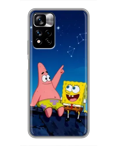 Чехол для Xiaomi Redmi Note 11 Pro Plus с картинкой «Губка Боб и Патрик ночью» Чехол для Xiaomi Redmi Note 11 Pro Plus с картинкой «Губка Боб и Патрик ночью»