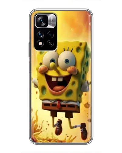 Чехол для Xiaomi Redmi Note 11 Pro Plus с картинкой «Губка Боб прыгает» Чехол для Xiaomi Redmi Note 11 Pro Plus с картинкой «Губка Боб прыгает»