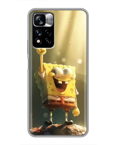 Чехол для Xiaomi Redmi Note 11 Pro Plus с картинкой «Сияющий Спанч Боб» Чехол для Xiaomi Redmi Note 11 Pro Plus с картинкой «Сияющий Спанч Боб»