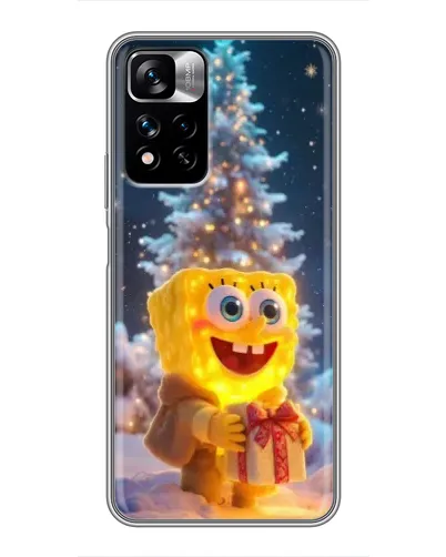 Чехол для Xiaomi Redmi Note 11 Pro Plus с картинкой «Рождественский Спанч Боб» Чехол для Xiaomi Redmi Note 11 Pro Plus с картинкой «Рождественский Спанч Боб»
