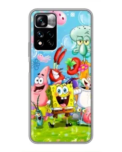 Чехол для Xiaomi Redmi Note 11 Pro Plus с картинкой «Губка Боб и друзья» Чехол для Xiaomi Redmi Note 11 Pro Plus с картинкой «Губка Боб и друзья»