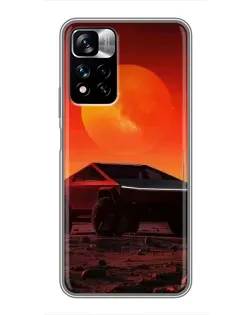 Чохол для Xiaomi Redmi Note 11 Pro Plus з картинкою «Cybertruck на Марсі» Чохол для Xiaomi Redmi Note 11 Pro Plus з картинкою «Cybertruck на Марсі»