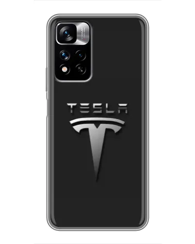 Чехол для Xiaomi Redmi Note 11 Pro Plus с картинкой «Стальной логотип Tesla» Чехол для Xiaomi Redmi Note 11 Pro Plus с картинкой «Стальной логотип Tesla»