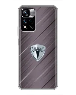Чохол для Xiaomi Redmi Note 11 Pro Plus з картинкою «Металева текстура Tesla» Чохол для Xiaomi Redmi Note 11 Pro Plus з картинкою «Металева текстура Tesla»
