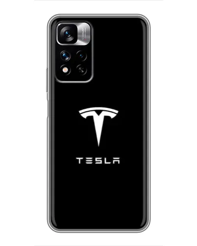 Чехол для Xiaomi Redmi Note 11 Pro Plus с картинкой «Tesla White Logo» Чехол для Xiaomi Redmi Note 11 Pro Plus с картинкой «Tesla White Logo»