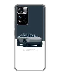 Чохол для Xiaomi Redmi Note 11 Pro Plus з картинкою «Сріблястий Cybertruck Tesla» Чохол для Xiaomi Redmi Note 11 Pro Plus з картинкою «Сріблястий Cybertruck Tesla»