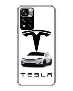 Чохол для Xiaomi Redmi Note 11 Pro Plus з картинкою «Tesla White Style» Чохол для Xiaomi Redmi Note 11 Pro Plus з картинкою «Tesla White Style»