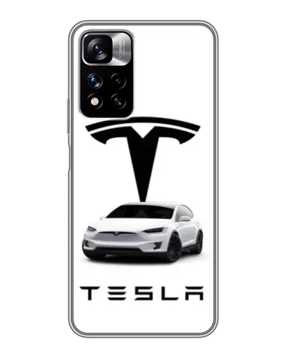 Чехол для Xiaomi Redmi Note 11 Pro Plus с картинкой «Tesla White Style» Чехол для Xiaomi Redmi Note 11 Pro Plus с картинкой «Tesla White Style»