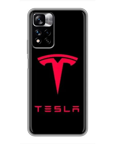 Чехол для Xiaomi Redmi Note 11 Pro Plus с картинкой «Tesla Red Logo» Чехол для Xiaomi Redmi Note 11 Pro Plus с картинкой «Tesla Red Logo»