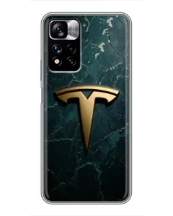 Чохол для Xiaomi Redmi Note 11 Pro Plus з картинкою «Мармурова Tesla Gold» Чохол для Xiaomi Redmi Note 11 Pro Plus з картинкою «Мармурова Tesla Gold»