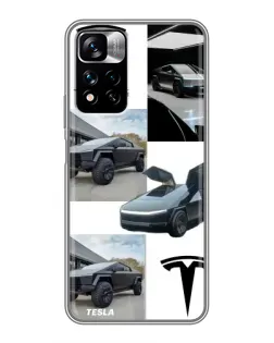 Чохол для Xiaomi Redmi Note 11 Pro Plus з картинкою «Колаж Cybertruck Tesla» Чохол для Xiaomi Redmi Note 11 Pro Plus з картинкою «Колаж Cybertruck Tesla»