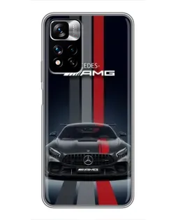 Чохол для Xiaomi Redmi Note 11 Pro Plus з картинкою «Mercedes — білий карбон» Чохол для Xiaomi Redmi Note 11 Pro Plus з картинкою «Mercedes — білий карбон»