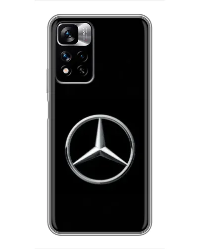 Чехол для Xiaomi Redmi Note 11 Pro Plus с картинкой «Mercedes классический лого»