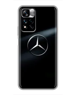 Чехол для Xiaomi Redmi Note 11 Pro Plus с картинкой «Mercedes на металле» Чехол для Xiaomi Redmi Note 11 Pro Plus с картинкой «Mercedes на металле»