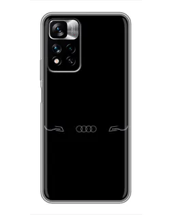 Чохол для Xiaomi Redmi Note 11 Pro Plus з картинкою «Audi — світловий підпис» Чохол для Xiaomi Redmi Note 11 Pro Plus з картинкою «Audi — світловий підпис»