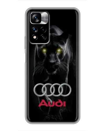 Чехол для Xiaomi Redmi Note 11 Pro Plus с картинкой «Пантера и Audi» Чехол для Xiaomi Redmi Note 11 Pro Plus с картинкой «Пантера и Audi»