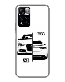 Чехол для Xiaomi Redmi Note 11 Pro Plus с картинкой «Audi — контрастный дизайн» Чехол для Xiaomi Redmi Note 11 Pro Plus с картинкой «Audi — контрастный дизайн»