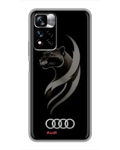 Чехол для Xiaomi Redmi Note 11 Pro Plus с картинкой «Графика — пантера и Audi» Чехол для Xiaomi Redmi Note 11 Pro Plus с картинкой «Графика — пантера и Audi»