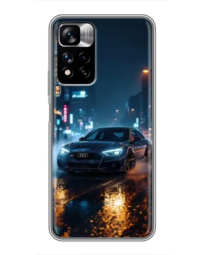 Чехол для Xiaomi Redmi Note 11 Pro Plus с картинкой «Ночной город и Audi» Чехол для Xiaomi Redmi Note 11 Pro Plus с картинкой «Ночной город и Audi»