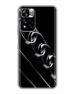 Чехол для Xiaomi Redmi Note 11 Pro Plus с картинкой «Audi — абстрактные кольца» Чехол для Xiaomi Redmi Note 11 Pro Plus с картинкой «Audi — абстрактные кольца»
