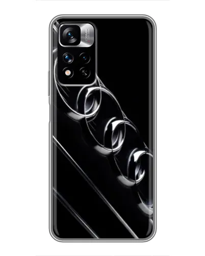 Чехол для Xiaomi Redmi Note 11 Pro Plus с картинкой «Audi — абстрактные кольца» Чехол для Xiaomi Redmi Note 11 Pro Plus с картинкой «Audi — абстрактные кольца»