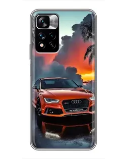 Чехол для Xiaomi Redmi Note 11 Pro Plus с картинкой «Audi — закат» Чехол для Xiaomi Redmi Note 11 Pro Plus с картинкой «Audi — закат»