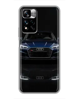 Чехол для Xiaomi Redmi Note 11 Pro Plus с картинкой «Audi — ночное отражение» Чехол для Xiaomi Redmi Note 11 Pro Plus с картинкой «Audi — ночное отражение»