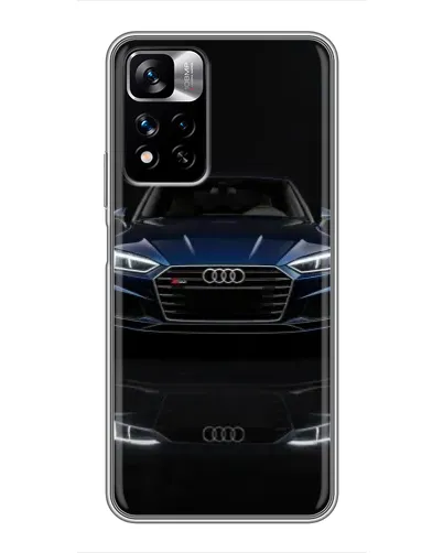 Чехол для Xiaomi Redmi Note 11 Pro Plus с картинкой «Audi — ночное отражение» Чехол для Xiaomi Redmi Note 11 Pro Plus с картинкой «Audi — ночное отражение»